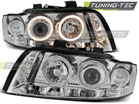 Audi A4 Első Lámpa, Tuning-Tec, Angel Eyes (Évj.: 2000.10 - 2004.10)