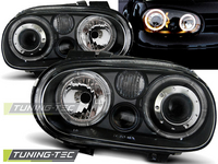 VW Golf 4 Első Lámpa, Tuning-Tec, Angel Eyes (Évj.: 1997.09 - 2003.09)