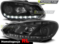 VW Golf 6 Első Lámpa, Tuning-Tec, DRL, Nappali Menetfénnyel (Évj.: 2008.10 - tól)