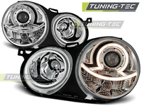 VW Polo 9N Első Lámpa, Tuning-Tec, Angel Eyes (Évj.: 2001.11 - 2005.04)