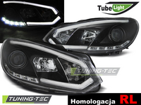 VW Golf 6 Első Lámpa, Tuning-Tec, Led Tube Lights (Évj.: 2008.10 -től)