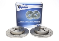 Ford Focus C-Max  Lyuggatott, Mart Hátsó Sport Féktárcsa szett by Ta-Technix