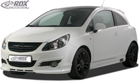 OPEL Corsa D Első Lökhárító Toldat Spoiler,  by RDX-Racedesign