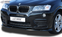 BMW X3 (Typ.: F25), M-Technik, Első Lökhárító Toldat Spoiler,  -VARIO-X- by RDX-Racedesign