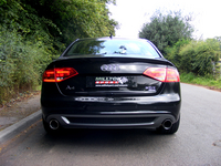 Audi A4 B8 2.0 TFSi S line B8 (2WD és quattro csak kéziváltós) Limousine és Avant, Milltek (Gyári katalizátoros) komplett kipufogórendszer