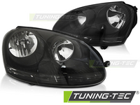 VW Golf 5 Fekete Első Lámpa, Tuning-Tec,(Évj.: 2003.10 - 2009)