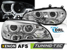 BMW X5 E70 LED-es TRU DRL Első Lámpa, Tuning-Tec, AFS, Angel Eyes (Évj.: 2007 - 2010)