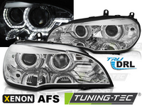 BMW X5 E70 LED-es TRU DRL Első Lámpa, Tuning-Tec, AFS, Angel Eyes (Évj.: 2007 - 2010)