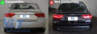 Audi A5 8T S5 Design, Hátsó Diffúzor (Évj.: 2012 - 2017) by CarKitt