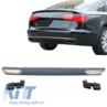 Audi A6 C7 Hátsó Diffúzor W12 Style (Évj.: 2010 - 2014) by CarKitt