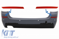 BMW F11 M-Technik Hátsó Lökhárító Macskaszemek (Évj.: 2011-től) by CarKitt