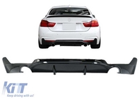 BMW 4-es Széria (F32, F33, F36) M-Perfomance Design Hátsó Lökhárító Diffúzor (Évj.: 2013-tól) by CarKitt