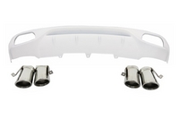 Audi A4 (B8) AB Design Hátsó Diffúzor és Króm Kipufogóvég (Évj.: 2007 - 2012) by CarKitt