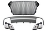 Audi A4 (B8) RS4 Design Jelnélküli Hűtőrács, Króm Kipufogóvégek és Hátsó Diffúzor (Évj.: 2012 - 2015) by CarKitt