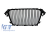 Audi A4 (B8) RS4 Design Jelnélküli Hűtőrács, Króm Kipufogóvégek és Hátsó Diffúzor (Évj.: 2012 - 2015) by CarKitt