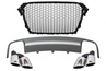 Audi A4 (B8) RS4 Design Jelnélküli Hűtőrács, Króm Kipufogóvégek és Hátsó Diffúzor (Évj.: 2012 - 2015) by CarKitt