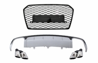 Audi A6 (4G) RS6 Design Jelnélküli Hűtőrács és Hátsó Diffúzor (Évj.: 2015 - 2018) by CarKitt