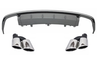 Audi A6 (4G) S6 Design Hátsó Diffúzor és Króm Kipufogóvégek (Évj.: 2015 - 2018) by CarKitt