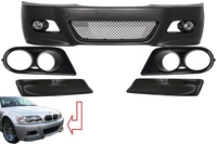 BMW 3-as széria (E46) M3 Design Első Lökhárító és CSL Design Karbon Toldatpár (Évj.: 1998 - 2004) by CarKitt