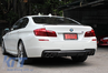 BMW 5-ös széria (F10, F11) M-Perfomance Design Hátsó Lökhárító Diffúzor és Kipufogóvégpár (Évj.: 2011 - 2017) by CarKitt