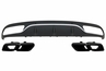 Mercedes-Benz C-Klasse (C205, A205) C63 AMG GTR Style Hátsó Lökhárító Diffúzor és Kipufogóvég (Évj.: 2014 - 2019) by CarKitt