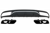 Mercedes-Benz C-Klasse (C205, A205) C63 AMG GTR Style Hátsó Lökhárító Diffúzor és Kipufogóvég (Évj.: 2014 - 2019) by CarKitt