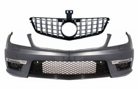 Mercedes-Benz C-Klasse (W204) C63 AMG Facelift Style Első Lökhárító és Hűtőrács (Évj.: 2007 - 2015) by CarKitt