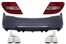 Mercedes-Benz C-Klasse (W204) C63 AMG Facelift Style átsó Lökhárító, Kipufogóvégpár és LED-es Hátsó Lámpapár (Évj.: 2011 - 2014) by CarKitt