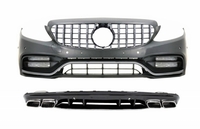 Mercedes-Benz C-Klasse (W205) C63 AMG Sport Line Style Első Lökhárító, Hűtőrács és Diffúzor (Évj.: 2014 - 2020) by CarKitt