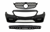 Mercedes-Benz C-Klasse (W205) C63 AMG Sport Line Style Első Lökhárító, Hűtőrács és Diffúzor (Évj.: 2014 - 2018) by CarKitt