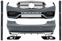 Mercedes-Benz E-Klasse (W212) E63 AMG Style Első, Hátsó Lökhárító és Kipufogóvégpár (Évj.: 2013 - 2016) by CarKitt
