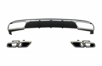 Mercedes-Benz E-Klasse (W212) OEM Style Hátsó Lökhárító Diffúzor és Kipufogóvégpár (Évj.: 2013 - 2016) by CarKitt