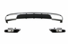 Mercedes-Benz E-Klasse (W212) OEM Style Hátsó Lökhárító Diffúzor és Kipufogóvégpár (Évj.: 2013 - 2016) by CarKitt