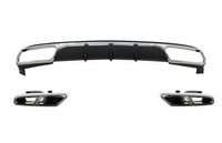 Mercedes-Benz E-Klasse (W212) OEM Style Hátsó Lökhárító Diffúzor és Kipufogóvégpár (Évj.: 2013 - 2016) by CarKitt