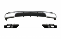 Mercedes-Benz E-Klasse (W212) OEM Style Hátsó Lökhárító Diffúzor és Kipufogóvégpár (Évj.: 2013 - 2016) by CarKitt