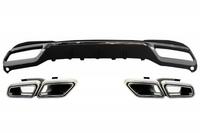 Mercedes-Benz E-Klasse (W212) AMG Sport Line Style Hátsó Lökhárító Diffúzor és Kipufogóvégpár (Évj.: 2013 - 2016) by CarKitt