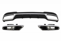 Mercedes-Benz E-Klasse (W212) AMG Sport Line Style Hátsó Lökhárító Diffúzor és Kipufogóvégpár (Évj.: 2013 - 2016) by CarKitt