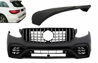 Mercedes-Benz GLC-Klasse (X253) GLC63 AMG Design Első Lökhárító, Diffúzor, Hűtőrács és Tetőspoiler (Évj.: 2015 - 2019.07) by CarKitt