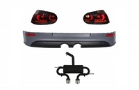 Volkswagen Golf (MK5) R32 Look Hátsó Lökhárító, LED-es Hátsó Lámpapár és Kipufogódob (Évj.: 2003 - 2008) by CarKitt