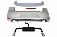 Volkswagen Golf (MK6) GTI Look Hátsó Lökhárító, Csomagtérspoiler és Kipufogódob (Évj.: 2008 - 2012) by CarKitt