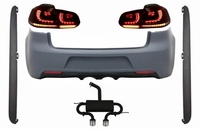 Volkswagen Golf (MK6) R20 Look Hátsó Lökhárító, Kipufogódob, Küszöbpár és Full LED Hátsó Lámpapár (Évj.: 2008 - 2012) by CarKitt