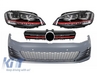 Volkswagen Golf (MK7) GTI Design Első Lökhárító, Hűtőrács és 3D LED-es, DRL Fényszórópár (Évj.: 2013 - 2017) by CarKitt