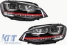 Volkswagen Golf (MK7) GTI Design Első Lökhárító, Hűtőrács és 3D LED-es, DRL Fényszórópár (Évj.: 2013 - 2017) by CarKitt