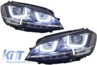Volkswagen Golf (MK7) R-Design Első Lökhárító és 3D Dinamikus LED-es, DRL Fényszórópár (Évj.: 2013 - 2017) by CarKitt