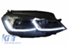 Volkswagen Golf (MK7) R-Design Első Lökhárító és Dinamikus LED-es, DRL Fényszórópár (Évj.: 2013 - 2017) by CarKitt