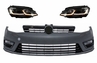 Volkswagen Golf (MK7) R-Design Első Lökhárító és Dinamikus LED-es, DRL Fényszórópár (Évj.: 2013 - 2017) by CarKitt