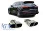 Porsche Cayenne (92A) Turbo Design Króm Kipufogóvégpár (Évj.: 2014.10 - 2017) by CarKitt