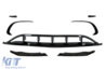 Mercedes-Benz A-Klasse (W176) AMG Line Design 7-részes Splitter Készlet és Hűtőrács (Évj.: 2015.09 - 2018) by CarKitt