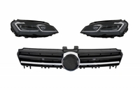 Volkswagen Golf (MK7) G7.5 Look Első Dinamikus LED-es Fényszórópár és Króm Hűtőrács (Évj.: 2012 - 2017) by CarKitt