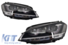 Volkswagen Golf (MK7) R-Line Look Első Dinamikus LED-es Fényszórópár és Króm Hűtőrács (Évj.: 2012 - 2017) by CarKitt